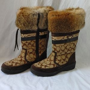 Coach Lorna Fur Boots